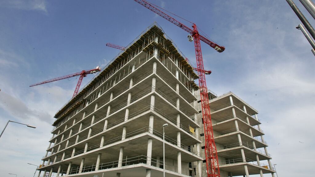 Unite has warned that there could be widespread disruption to building activities until the notice of industrial action expires in the middle of next week. Photograph: Alan Betson