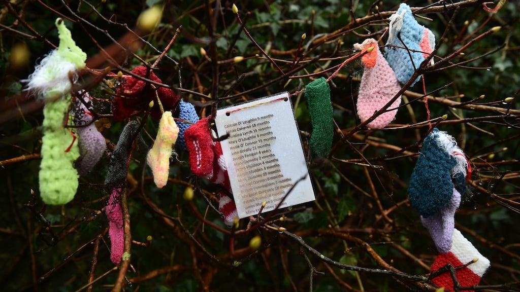 Names of some of the children who died at the Tuam mother and baby home. The moral ground was ceded to the church and with it came the authority over sexual morality and the family and therefore the shaping of national identity. Photograph: Charles McQuillan/Getty Images