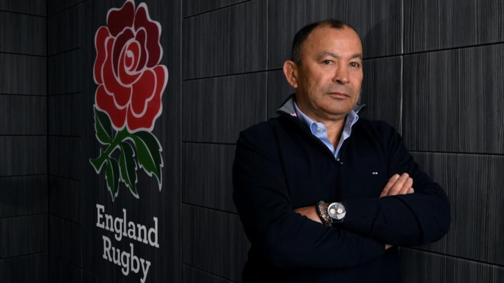 Eddie Jones: “The doctor said, ‘If you recover fully you can coach until you’re 70.’ I might keep him to that”. Photograph: Dan Mullan/Getty Images