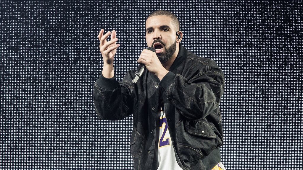 Drake was most-streamed artist in Ireland and globally. Photograph: Harmony Gerber/Getty