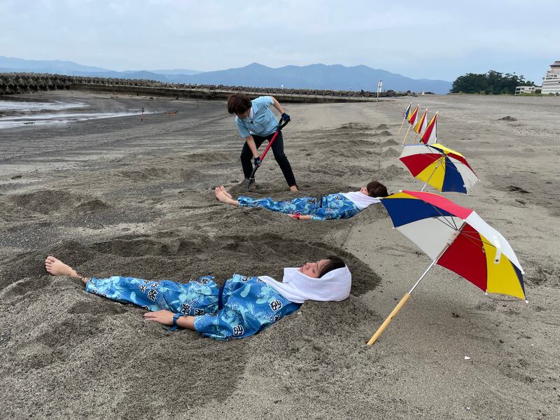 Saraku Sand Bath Hall, Kagoshima Prefecture, Japan