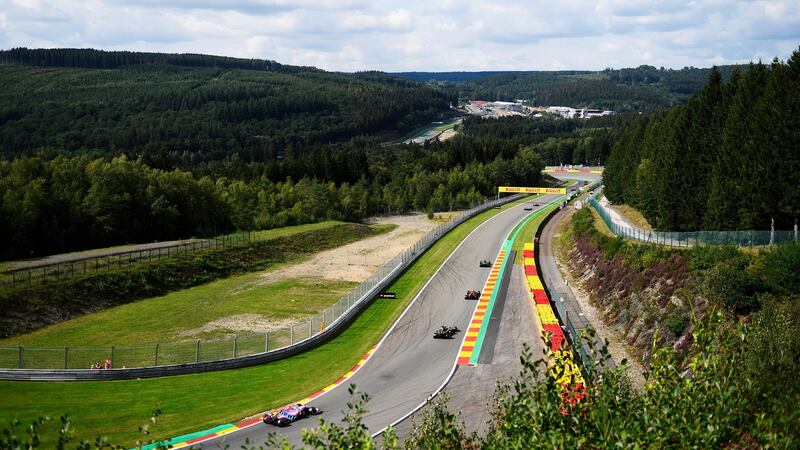 Lewis Hamilton won the Belgian Grand Prix. Photograph: Rudy Carezzevoli/Getty