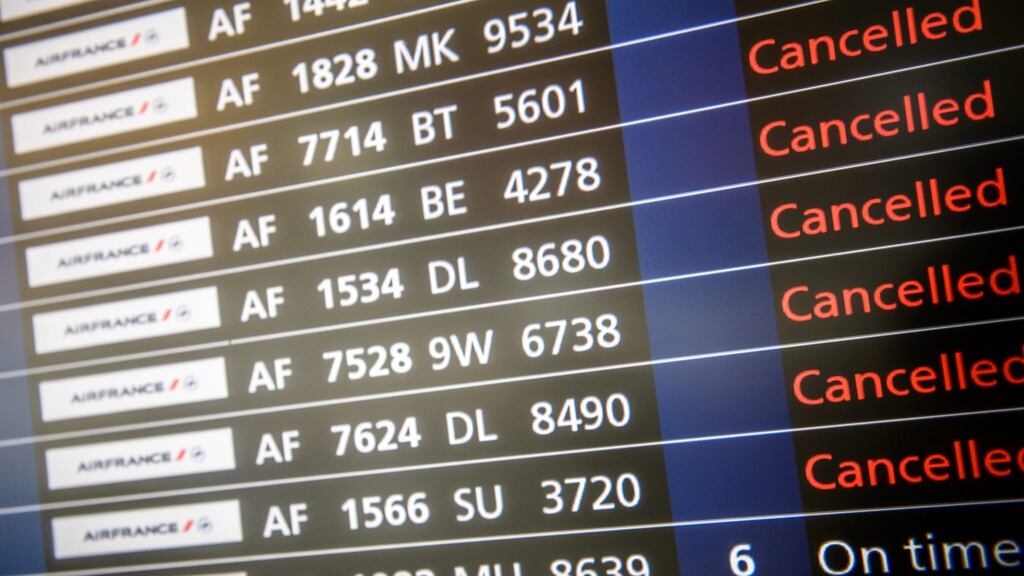 The French air traffic controllers’ union has been criticised for the short notice at which the latest action – the 11th in the past 12 weeks – has been called. Photograph: EPA