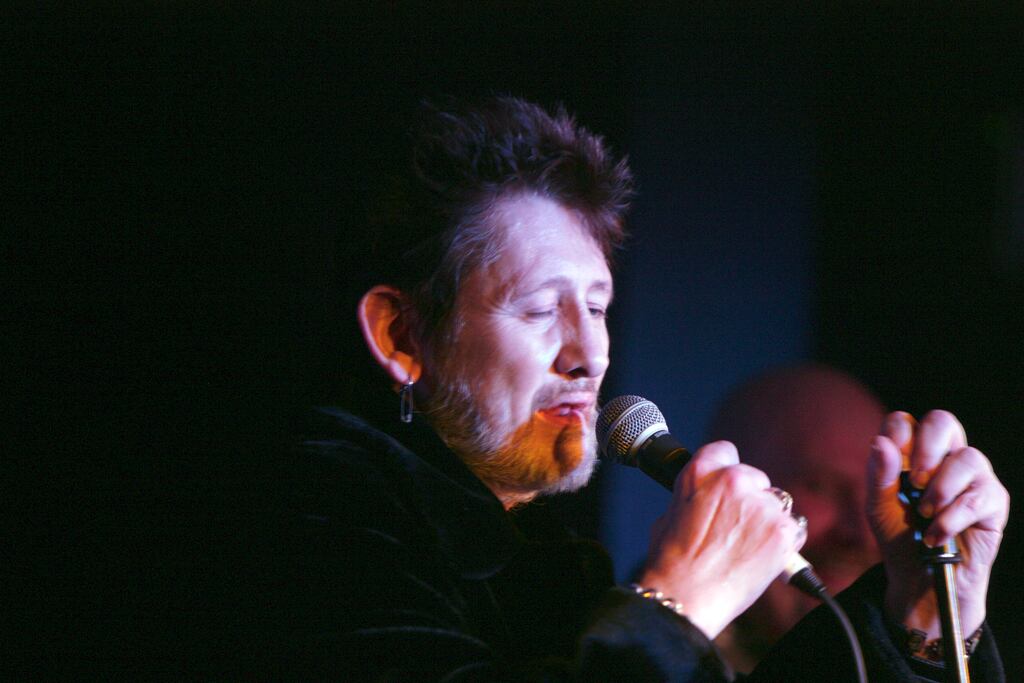 Shane McGowan playing at the Summit Inn Pub in Howth, Dublin in 2010. Photograph: Collins Photos