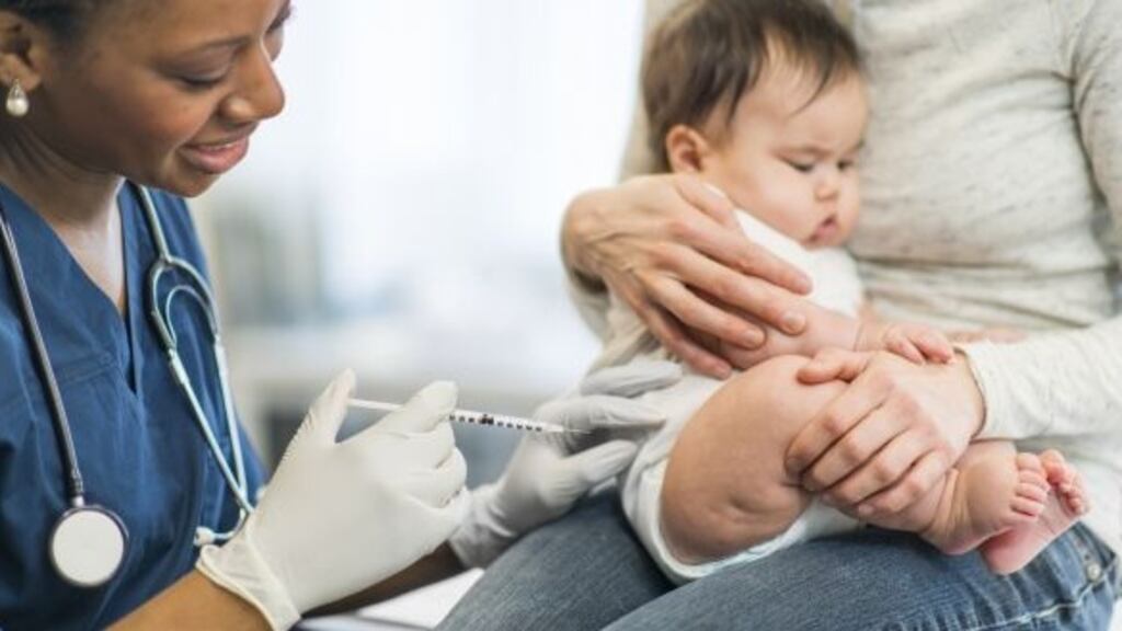 The 6-in-1 vaccine protects babies against six diseases: diphtheria, hepatitis B, haemophilus influenzae type b (Hib), pertussis (whooping cough), polio and tetanus.