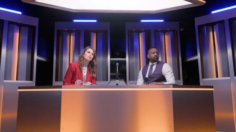 Presenter Ellie Taylor with contestant Anthon in new quiz show You Won't Believe This. Photograph: Channel 4