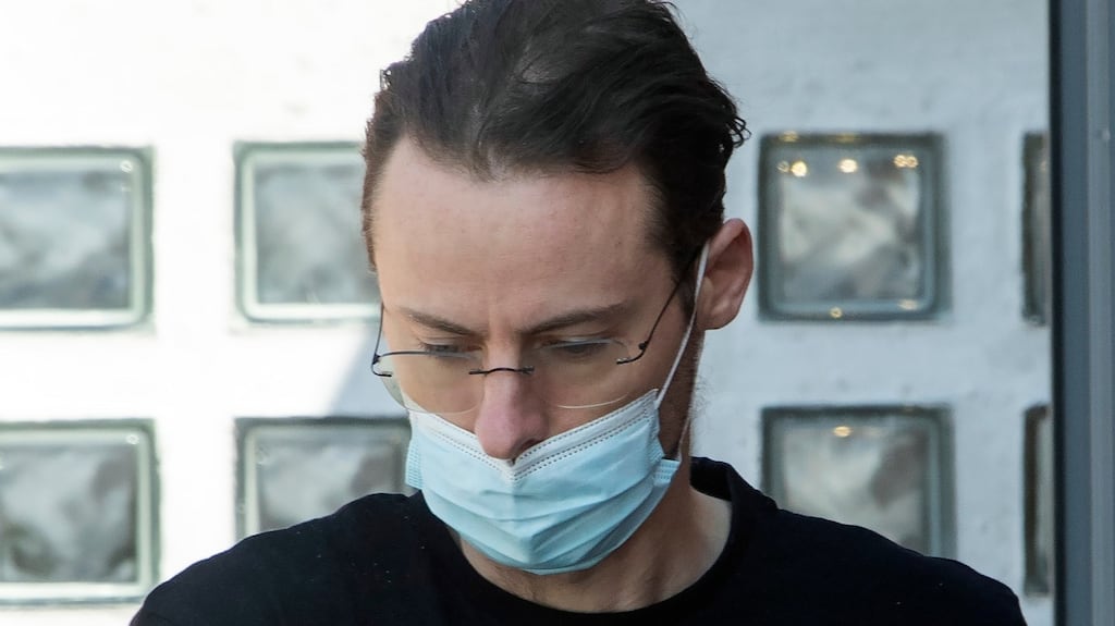 Gareth Sheeran (30) leaving Tallaght District Court after he was charged with murder. Photograph: Collins
