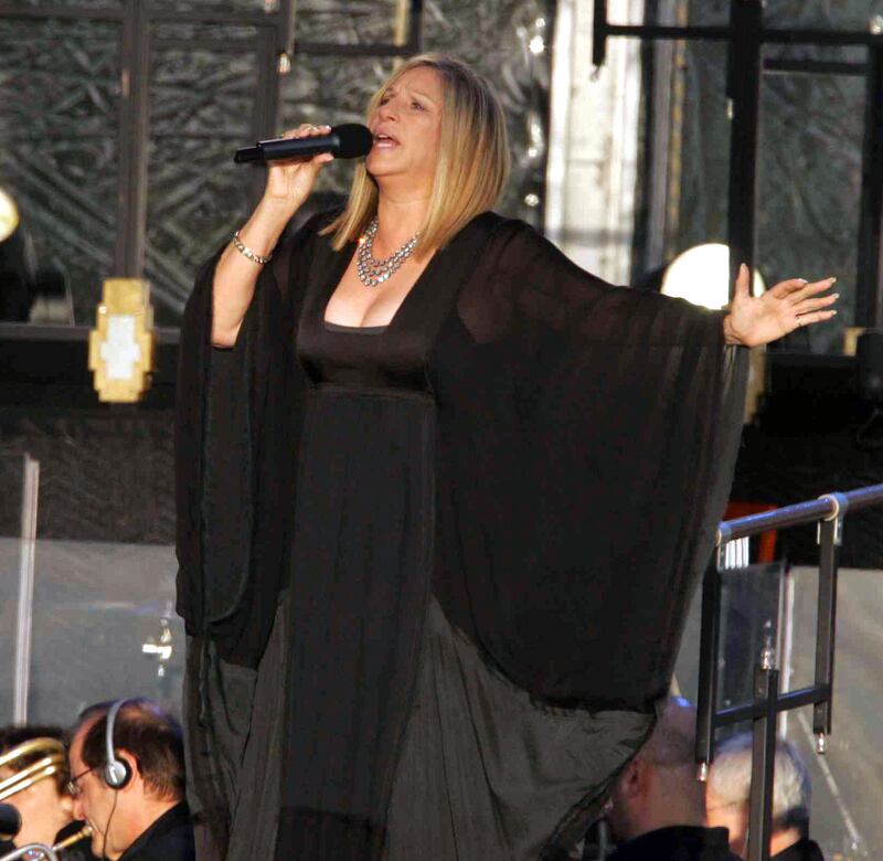 Barbara Streisand during her concert at Castletown House, Celbridge in 2007. Photograph: Cyril Byrne
