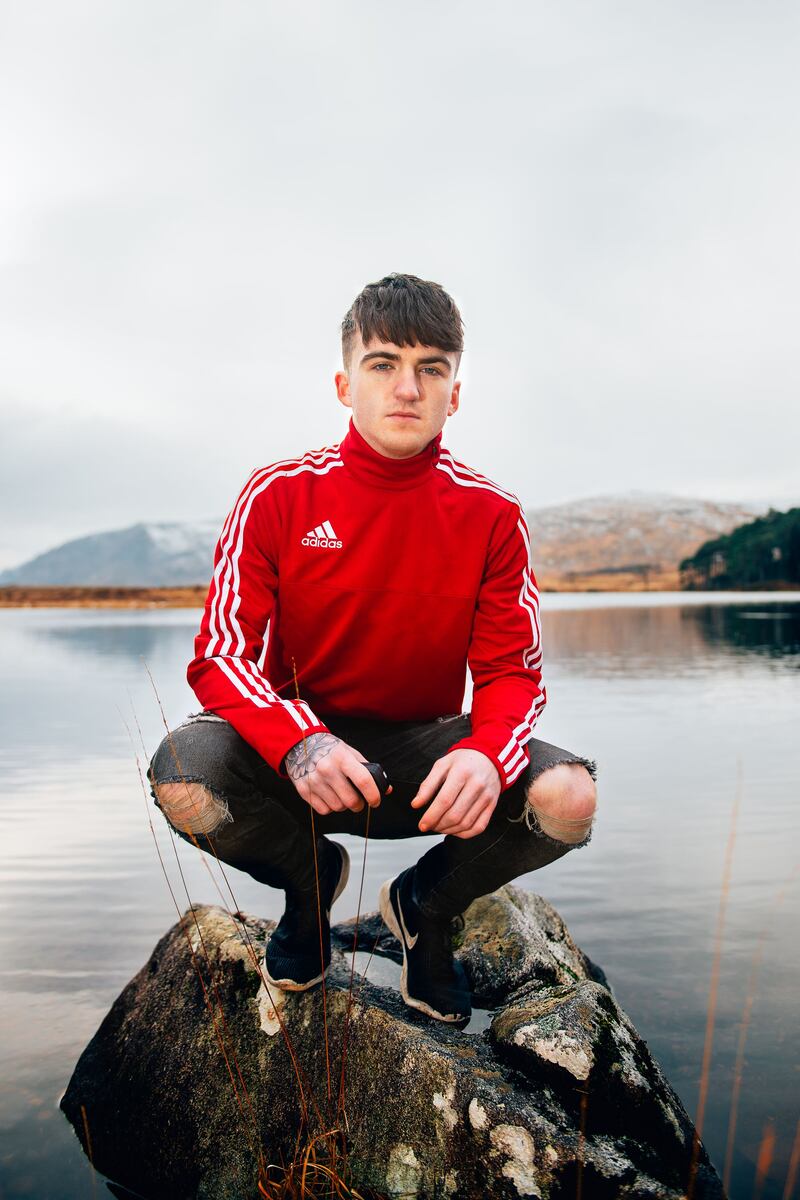 Facing Change: the full portrait of Anthony Foy at Glenveagh National Park. Photograph: Ruth Medjber
