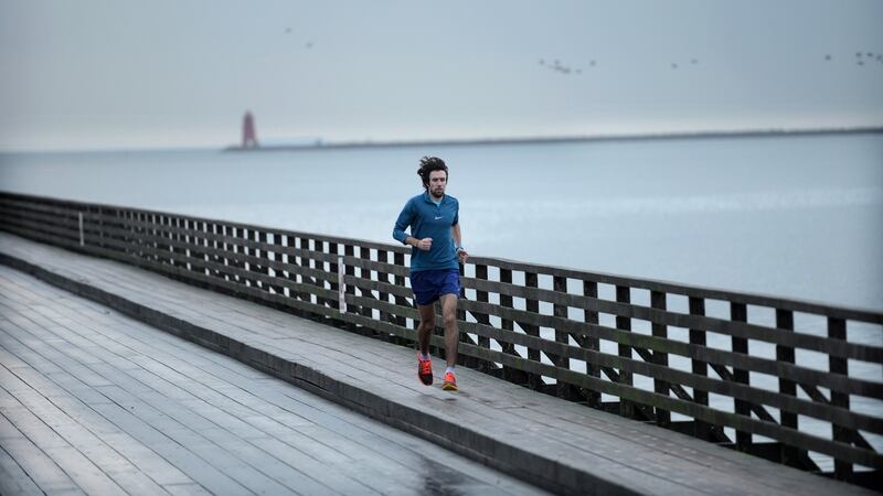 Irish international distance runner Mick Clohisey recommends harnessing the positive atmosphere that the spectators in Dublin always offer. Photograph: Dara Mac Donaill