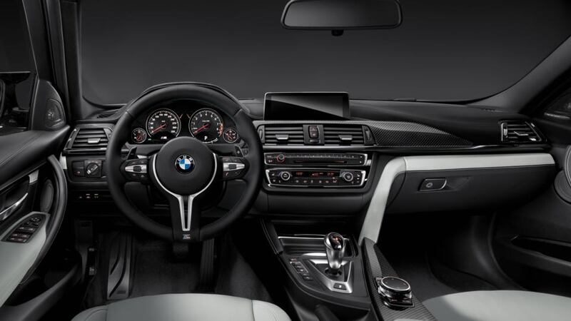 M3’s cabin is standard 3 Series fare but with terrific high-back buckets