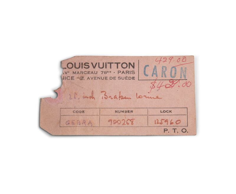 The case comes with this, its original sales label that shows it cost its first owner $429.