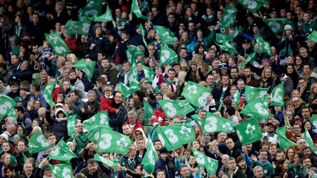 Hutchison Whampoa Europe Investments Sarl provides finance to Hutchison 3G UK Holdings Ltd, owner of the 3 mobile network, which sponsors Ireland’s rugby team. Photograph: Dan Sheridan/Inpho