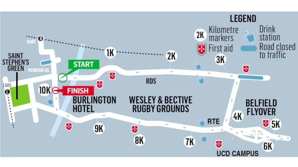 The blustery and unseasonably cold conditions over the bank holiday weekend will continue with temperatures reaching just 13 degrees at the start time of the Women’s Mini Marathon in Dublin for the biggest event of its kind in the world
