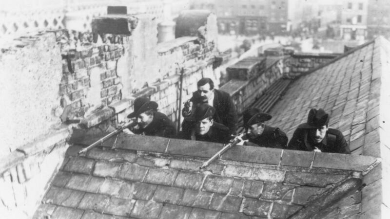 Easter 1916: Irish Citizen Army soldiers just after the Rising. Photograph: UIG via Getty