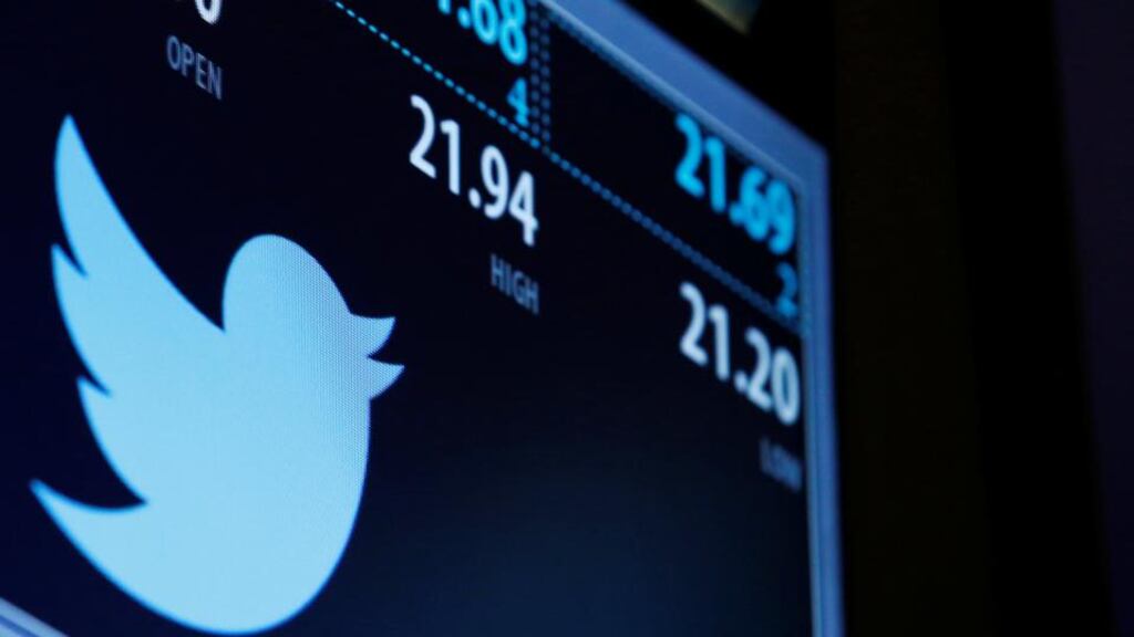 Twitter trading on the New York Stock Exchange: “People now scoff at Twitter’s inability to pivot or diversify or evolve or monetise or find a workable business model.” Photograph: Reuters/Brendan McDermid