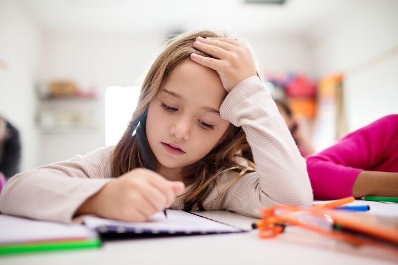 Spending an enormous amount of time on homework can have a huge negative impact in the home. Photograph: iStock