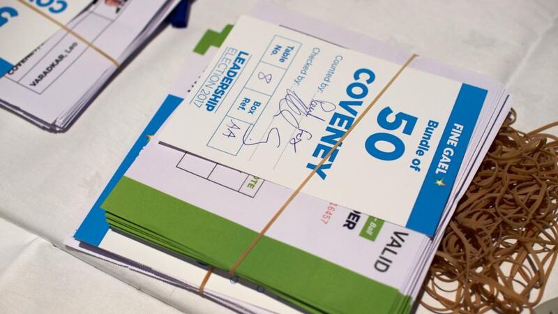 Leo Varadkar’s victory: counting begins in the Fine Gael leadership election on Friday. Photograph: Paulo Nunes dos Santos/AFP/Getty