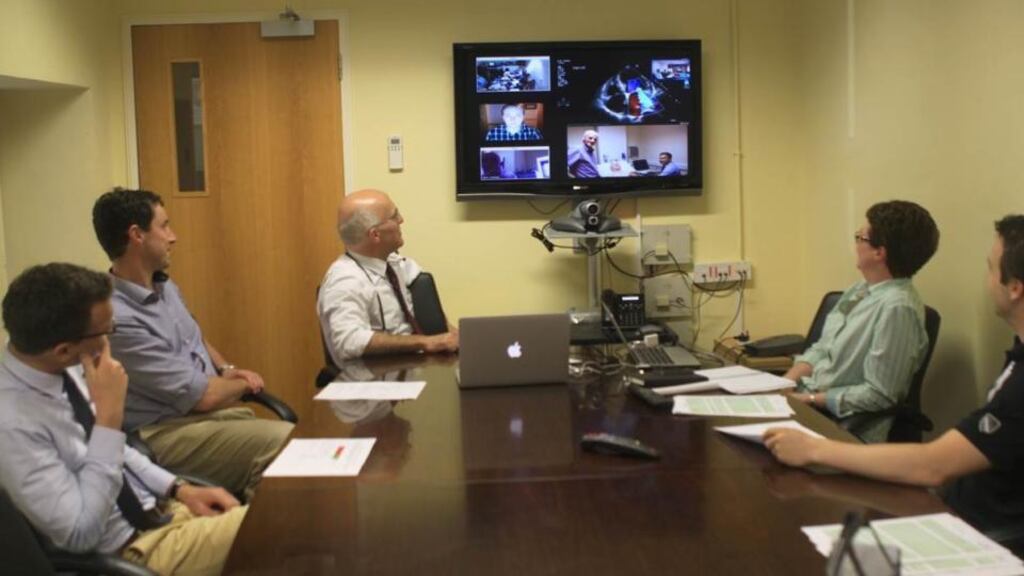 Prof Ken McDonald leads a virtual consultation.