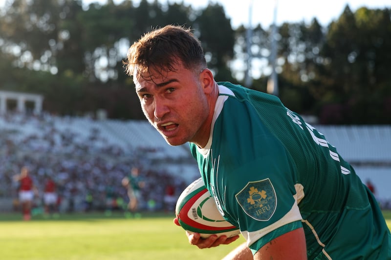 Shayne Bolton scored two tries for Ireland in his international debut against Portugal in Lisbon during the summer. Photograph: Ben Brady/Inpho