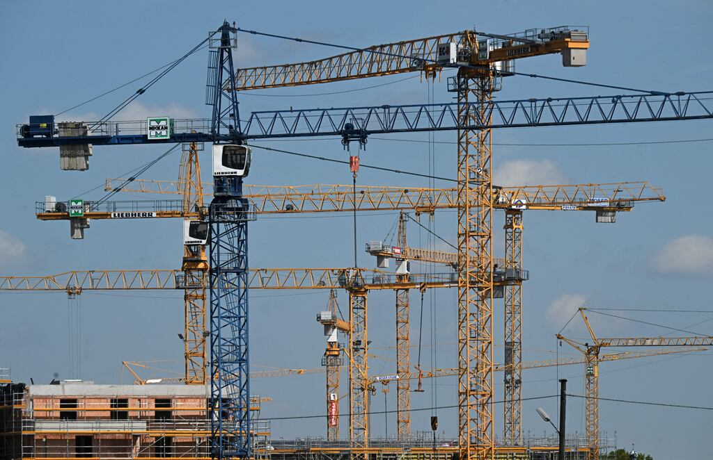The largest reduction in output occurred in the non-residential building sector. Photograph: Christof Stache/AFP