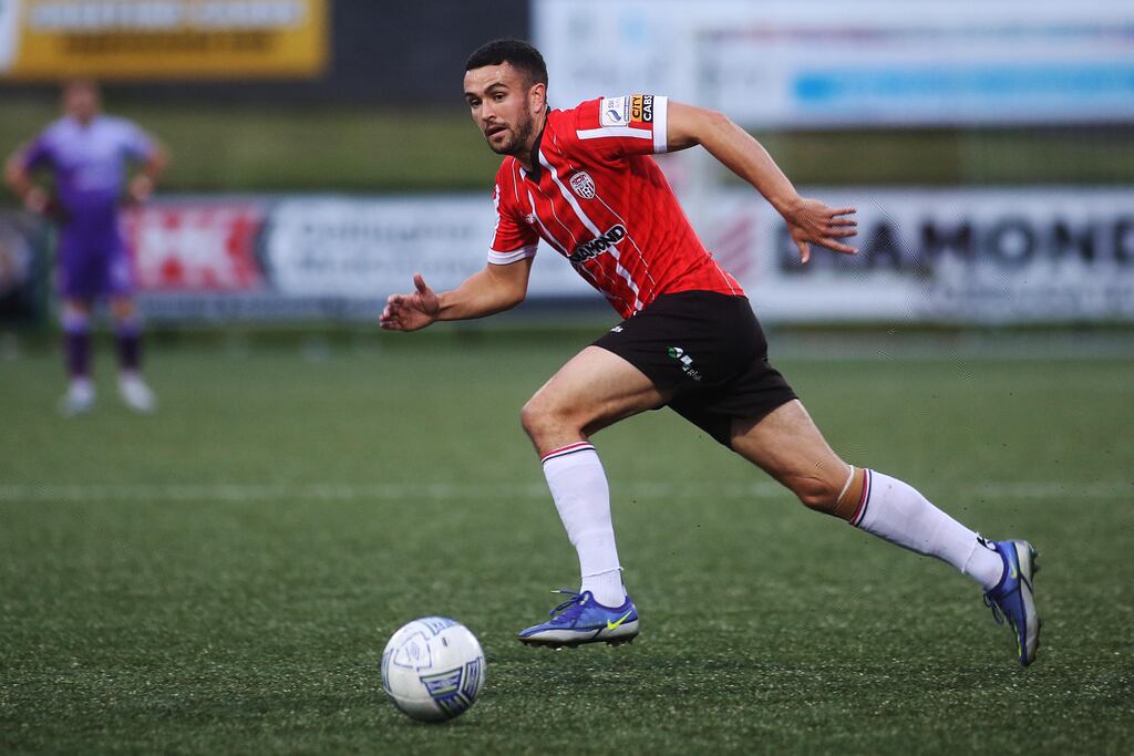 Michael Duffy's return has come at the perfect time for Derry City. Photograph: Lorcan Doherty/Inpho