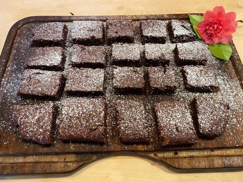 Raspberry chocolate brownies