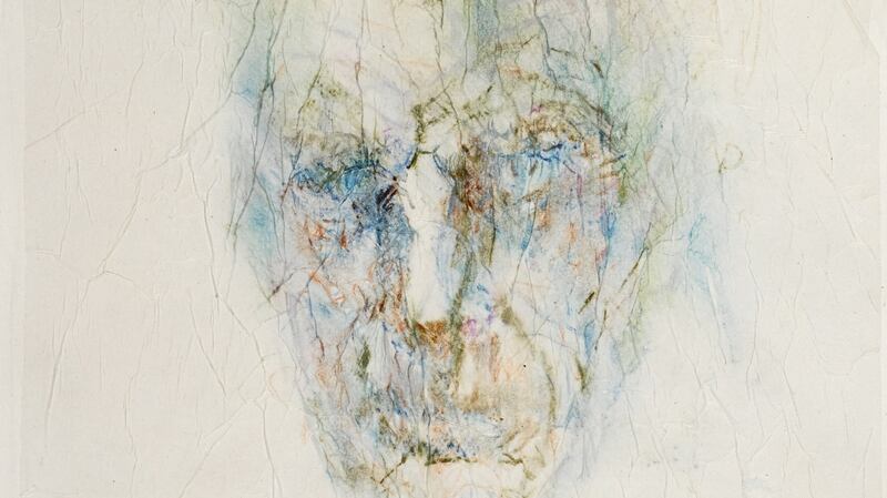 Lot 50 Image of Samuel Beckett, a watercolour on tissue paper by Louis le Brocquy €15,000–€20,000