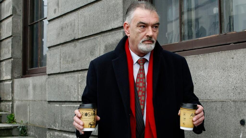 Ian Bailey arrives at the Four Courts on Monday March 30th, 2015. Photograph: Brian Lawless/PA Wire