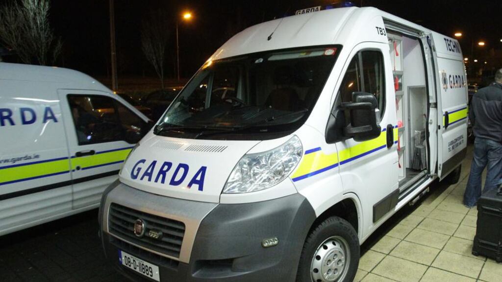 A Garda van similar to the one which was involved in the incident. Photograph: Collins