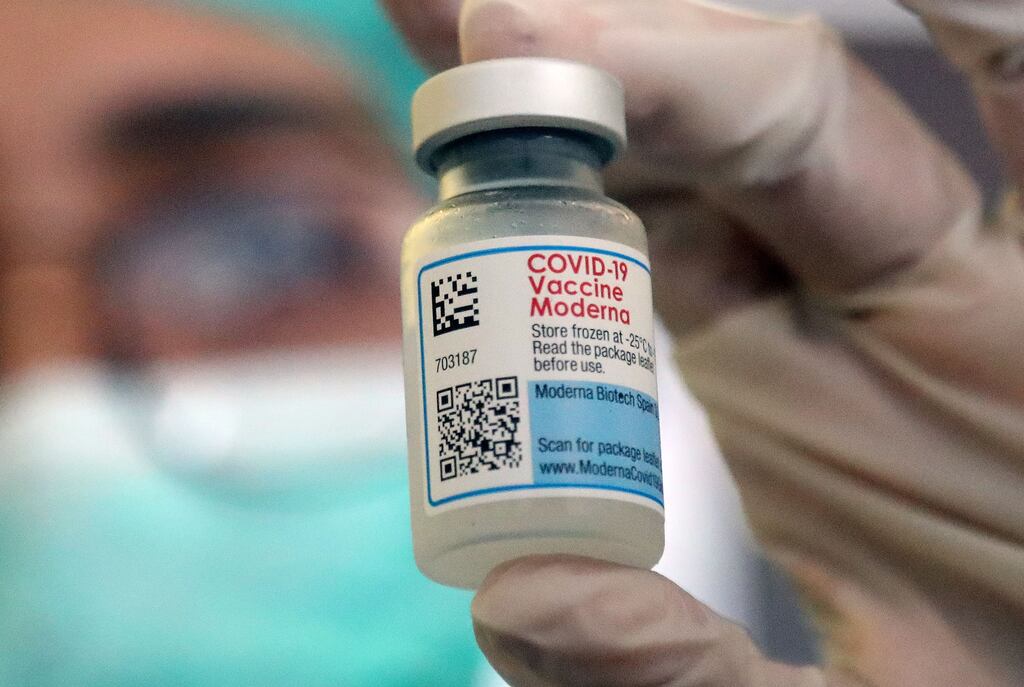 Moderna said it would not strive to block the BioNTech/Pfizer vaccine from the market or seek an injunction against future sales due to the life-saving role it plays in the pandemic. Photograph: Bagus Indahono/EPA