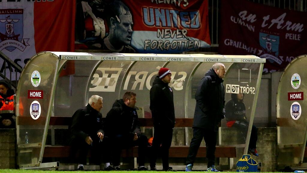 Tommy Dunne’s Galway side came out the winners after a thrilling clash with Wexford Youths. Photo: Inpho