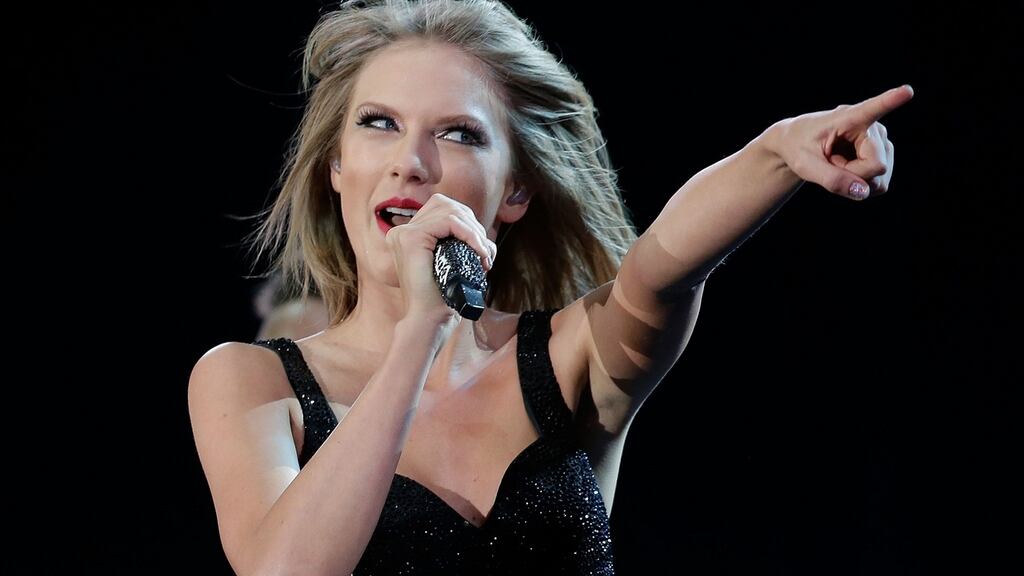 Taylor Swift performs during her ‘1989’ World Tour in Sydney last month. Photograph: Mark Metcalfe/Getty