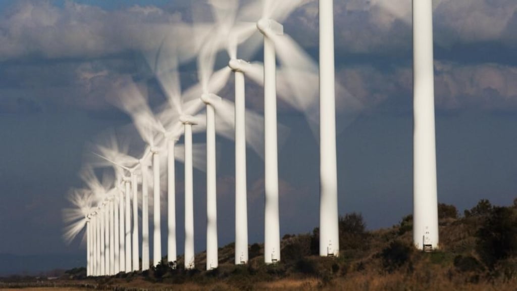 Minister for Energy Pat Rabbitte has warned that a deal, which would mean the erection of 2,100 wind turbines in the midlands to export energy to the UK, would not proceed as planned because the British government had not made sufficient progress on the issue. Photograph: Getty Images
