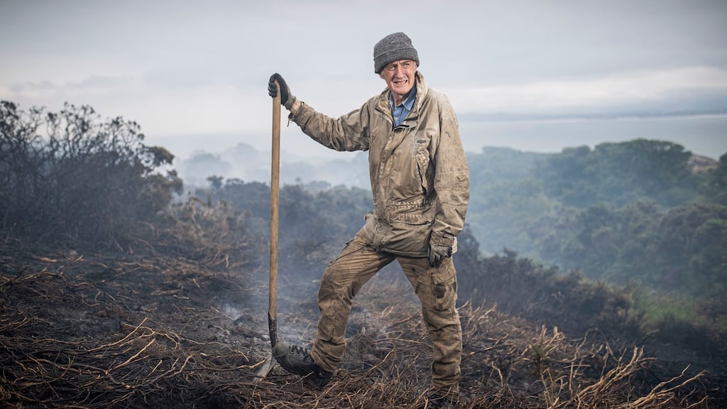 Mick McCarthy: ‘I have a very strong leaf blower so I went up on the day of heavy rain about a week ago and within a half hour I had it all out.’ Photograph: Tom Honan