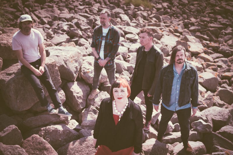 Slowdive: the re-formed band. Photograph: Parri Thomas