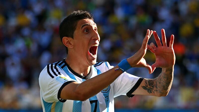 Argentina’s Ángel di María. Photograph: Julian Finney/Getty Images