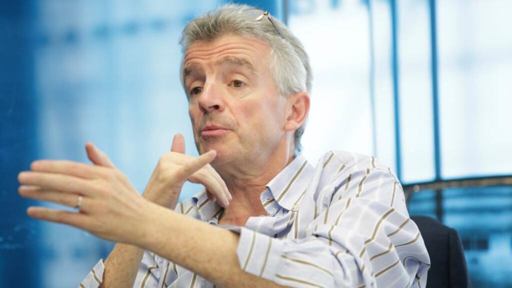 Michael O’Leary chief executive of Ryanair: airline is due to report full-year results. Photograph: Matthew Lloyd/Bloomberg