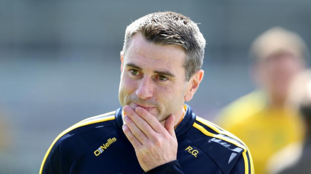 Donegal manager Rory Gallagher. Photograph: Andrew Paton/Inpho.