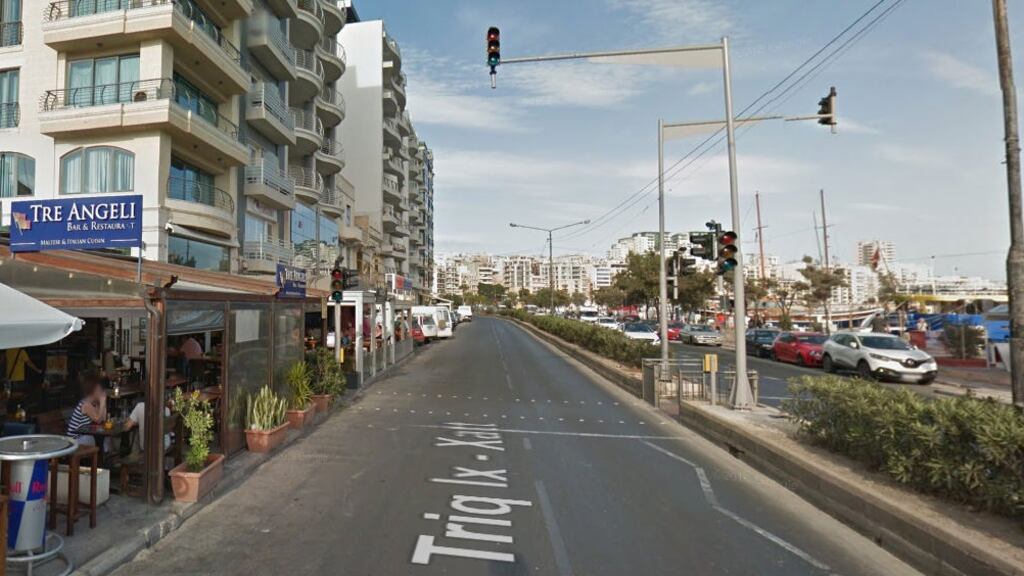 Police said the incident happened on the Strand, Sliema. Photograph: Google