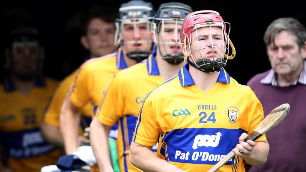 Davy O’Halloran (red helmet) was left “humiliated” by the treatment he received from manager Davy Fitzgerald. Photograpgh: Inpho.