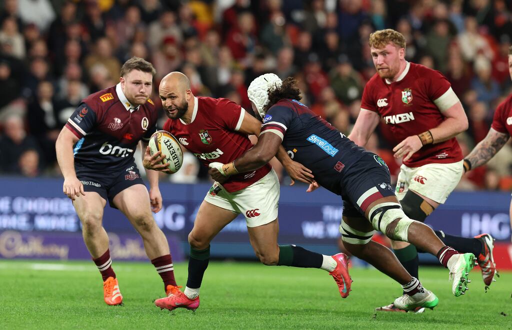 Jamison Gibson-Park in action for the Lions against Queensland Reds on Wednesday. Photograph: David Rogers/Getty Images