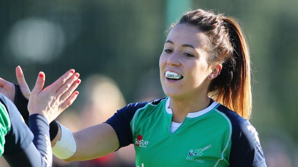 Ireland and UCD’s Anna O’Flanagan. Photograph: Cathal Noonan/Inpho