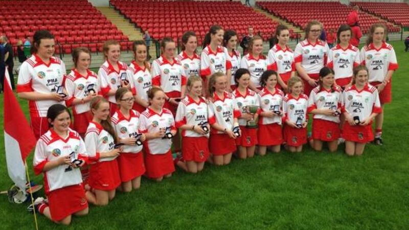 Division 1 Feile camogie champions Loughgiel Shamrocks