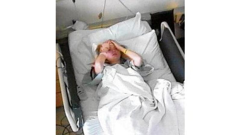 Cahalan during her stay in hospital.