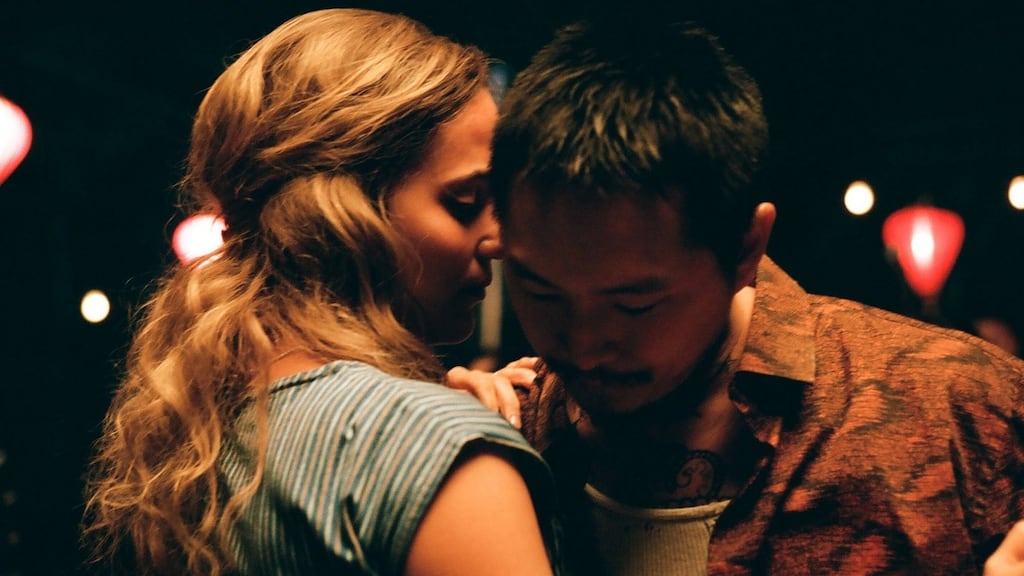 Justin Chon and Alicia Vikander in Blue Bayou