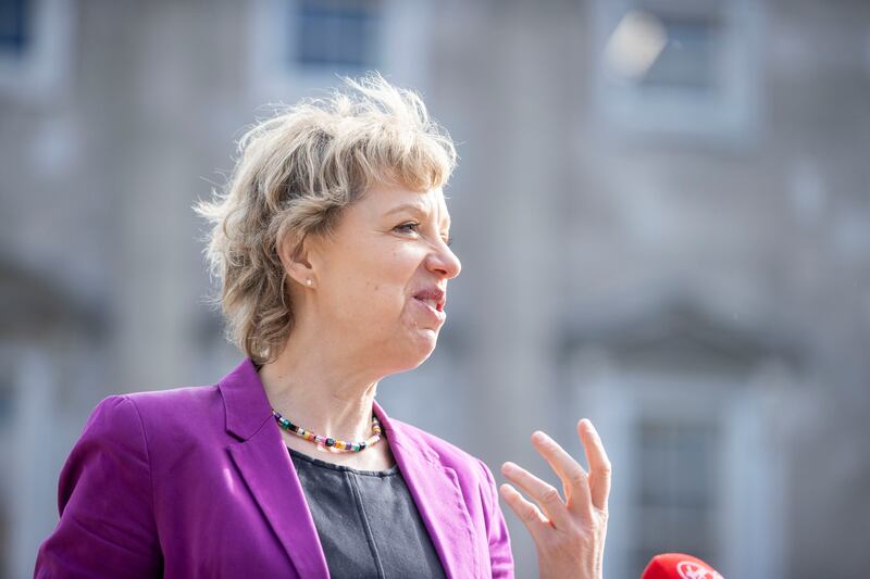 Senator Ivana Bacik pictured speaking to the media to launch manifesto 'Labour: Working for Women'. Photograph: Tom Honan for The Irish Times.