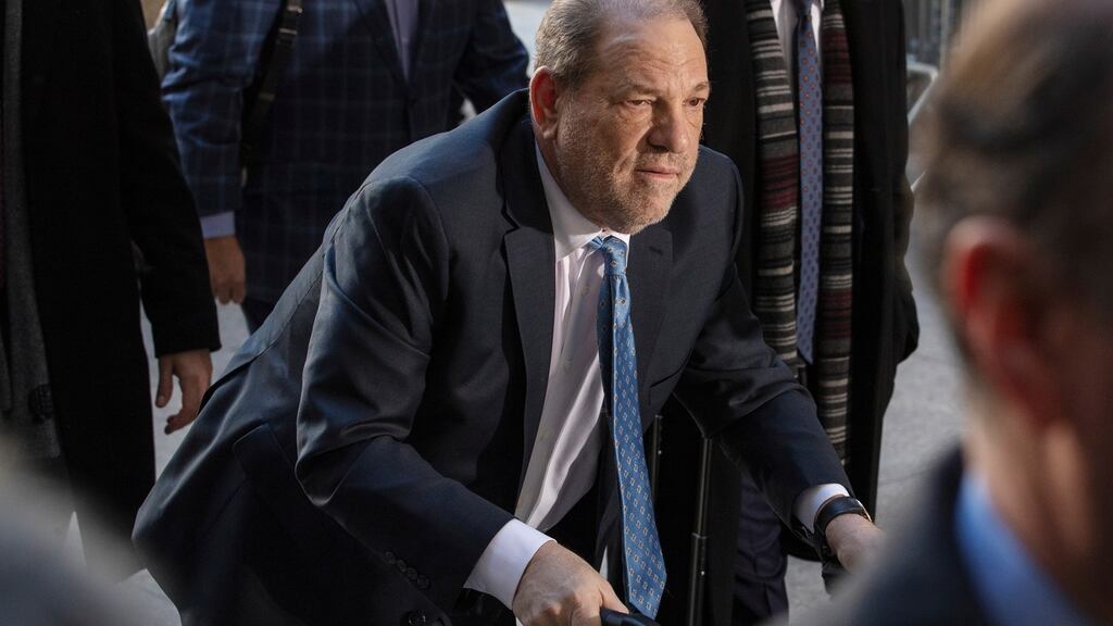 Harvey Weinstein arrives at court in New York City on February 24th, 2020. Photograph: REUTERS/Lucas Jackson