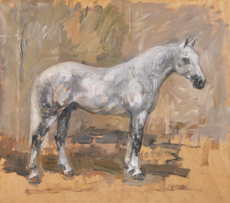 Basil Blackshaw’s Grey Cob (€6,000-€8,000), Gormley’s online art sale