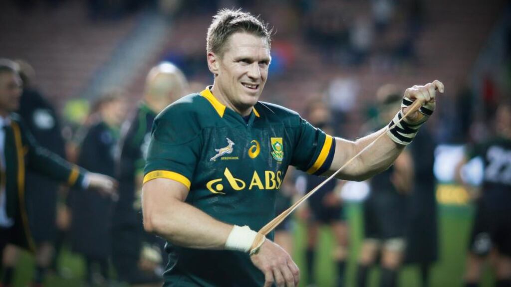 Jean de Villiers has not played a competitive fixture since last November having had a complete reconstruction of his knee. Photo: Nick Bothma/PA